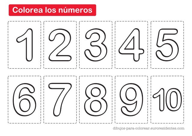 Colorear Numeros