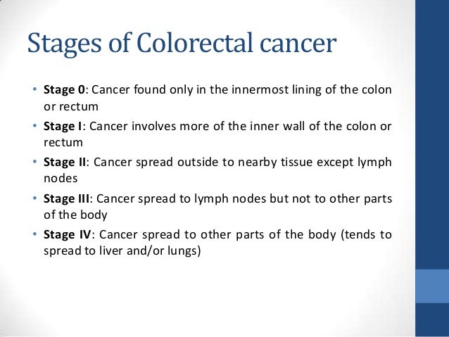 Stage 0 colon cancer