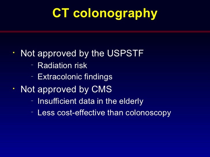 Colorectal cancer screening