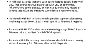 Colorectal carcinoma  anatomy to management