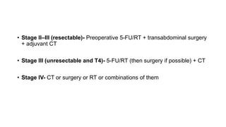 Colorectal carcinoma  anatomy to management