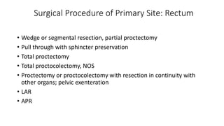 Colorectal carcinoma  anatomy to management