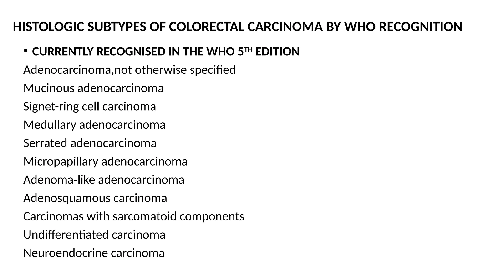 COLORECTAL CARCINOMA JOURNAL presentation | PPTX