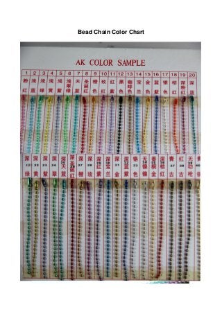 Bead Chain Color Chart
 