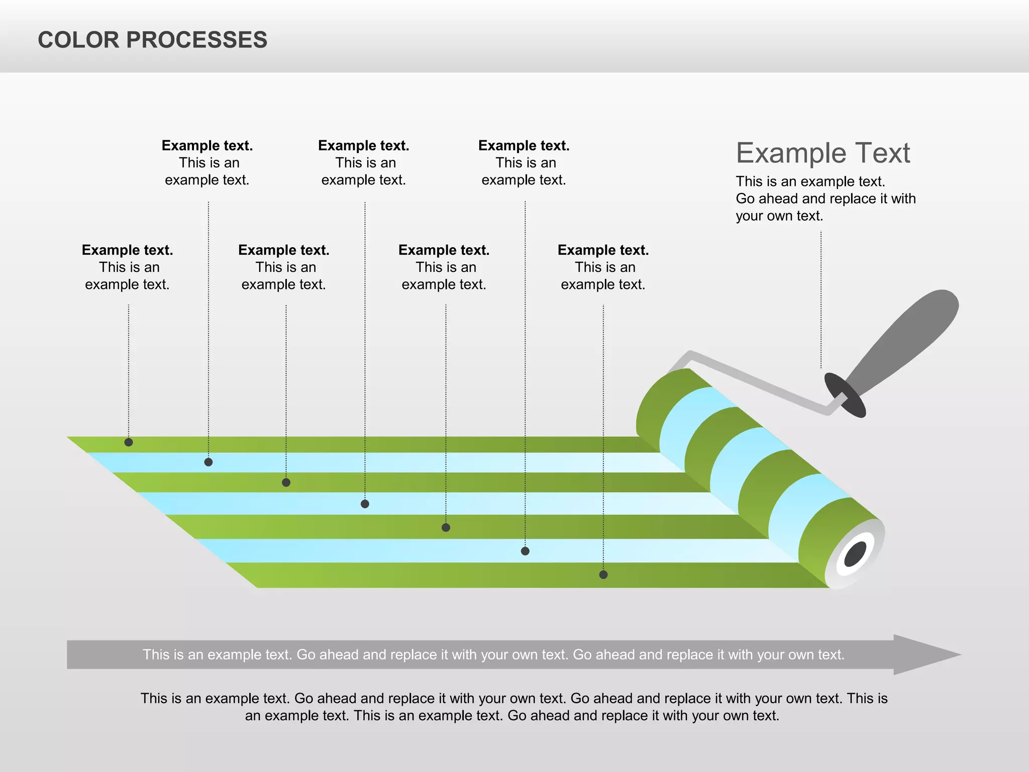 Process In Colour Color Process Diagram for PowerPoint by PoweredTemplate.com
