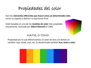 propiedades y tipologia del color. | PDF