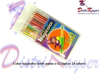 Color magicolor doble punta x-12 lápices 24 colores 