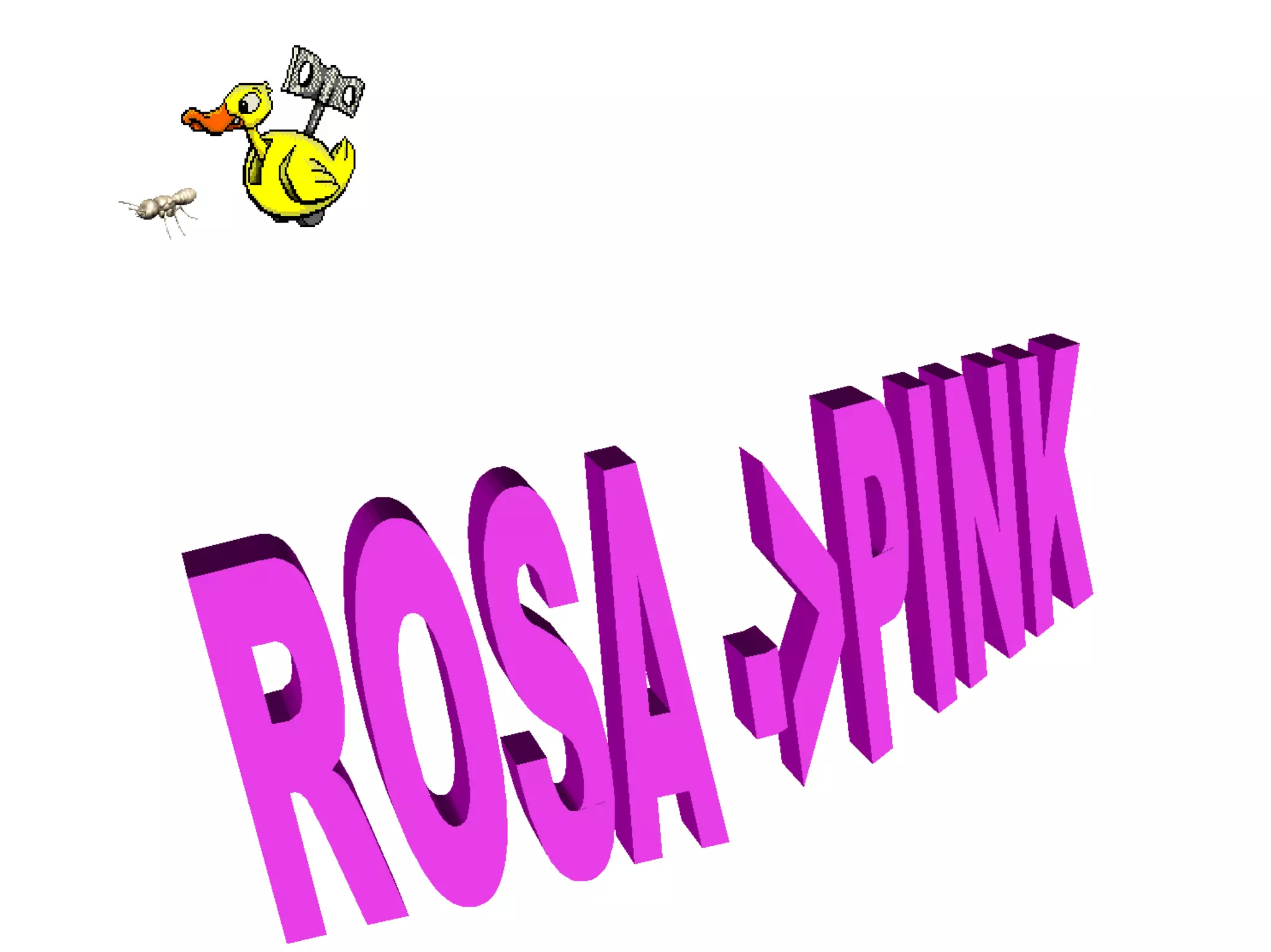ROSA ->PINK 