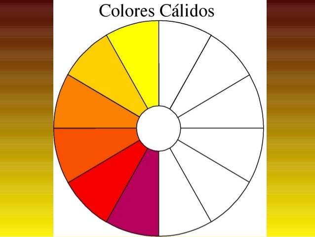 Resultado de imagen de colores cálidos cuales son