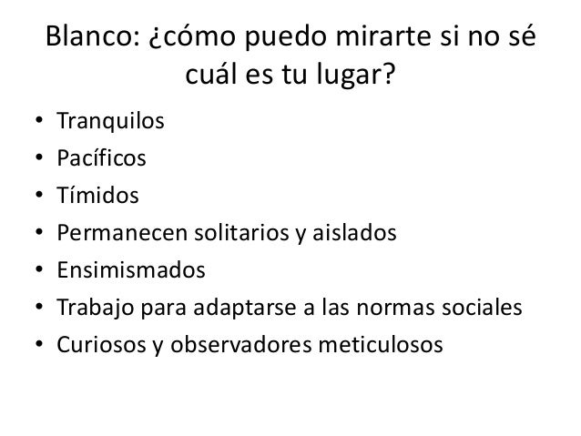 Colores E Implicaciones Sistémicas