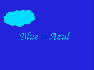 Azul Color In English Colores en inglés | ODP