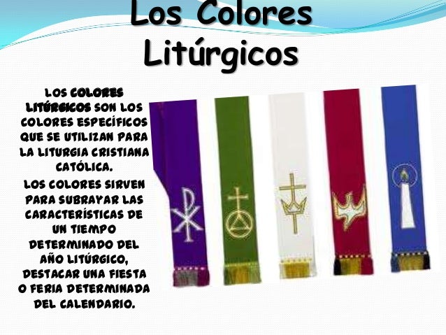 Colores Liturgicos calendario colores liturgicos