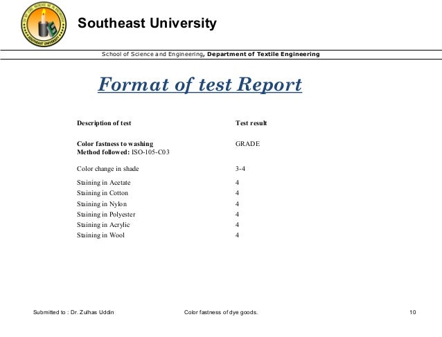 unique dr test report template
