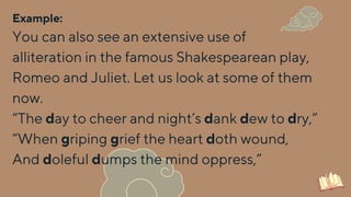 Doth Example Literary Devices PowerPoint slide showss | PPTX