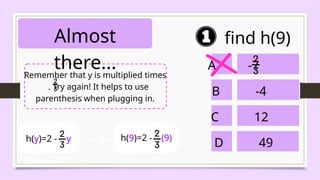 Almost There Plugging In FUNCTION AND THE RELATIONSHIP BETWEEN TWO VARIABLES | PPTX