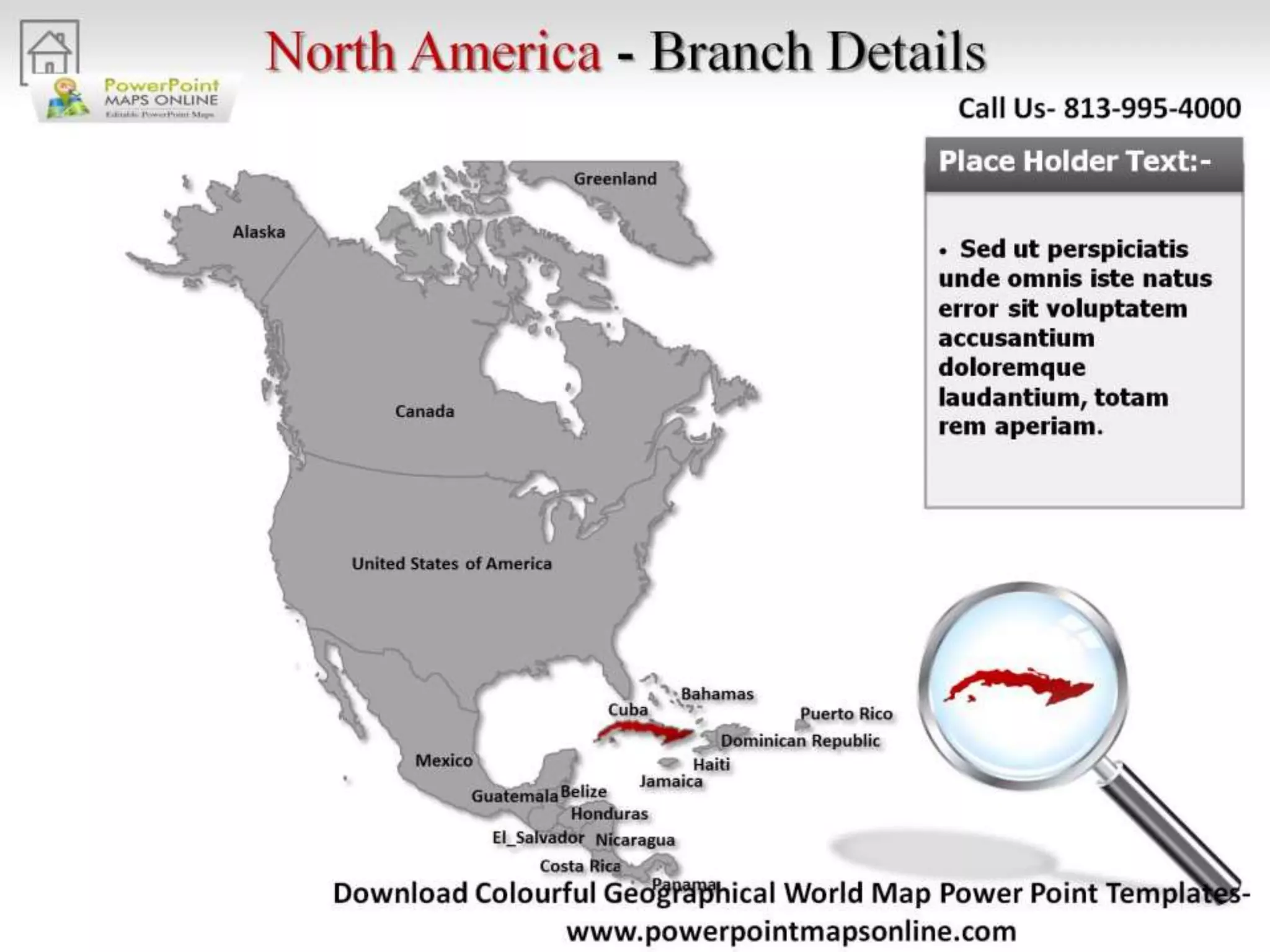 Online Colorful Geographical World Map Powerpoint