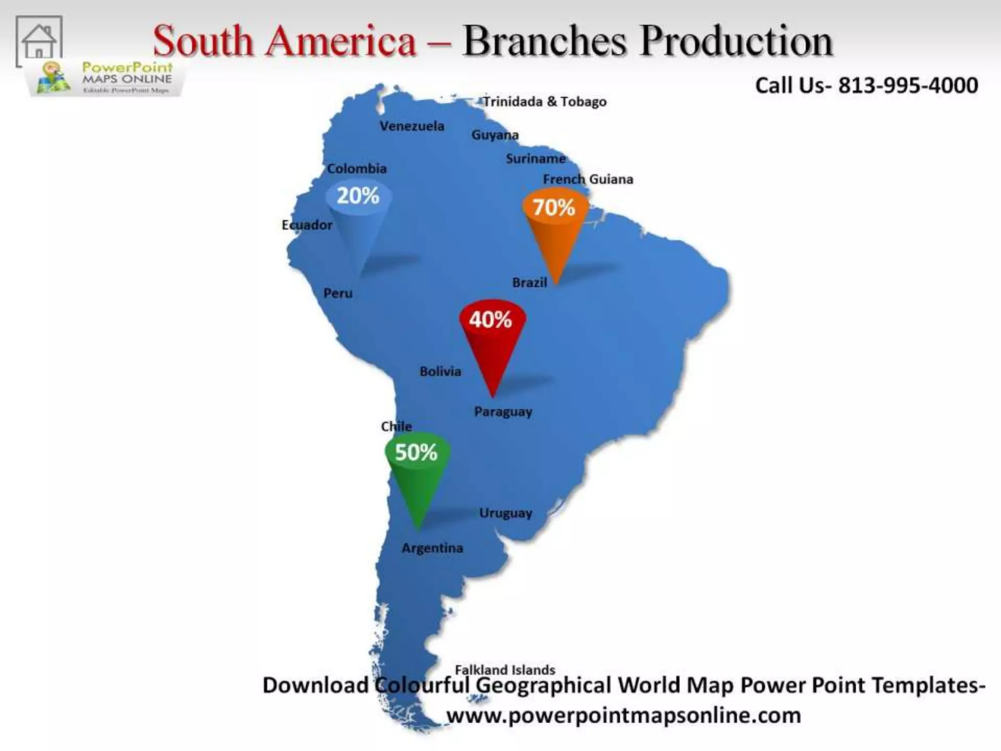 Online Colorful Geographical World Map Powerpoint