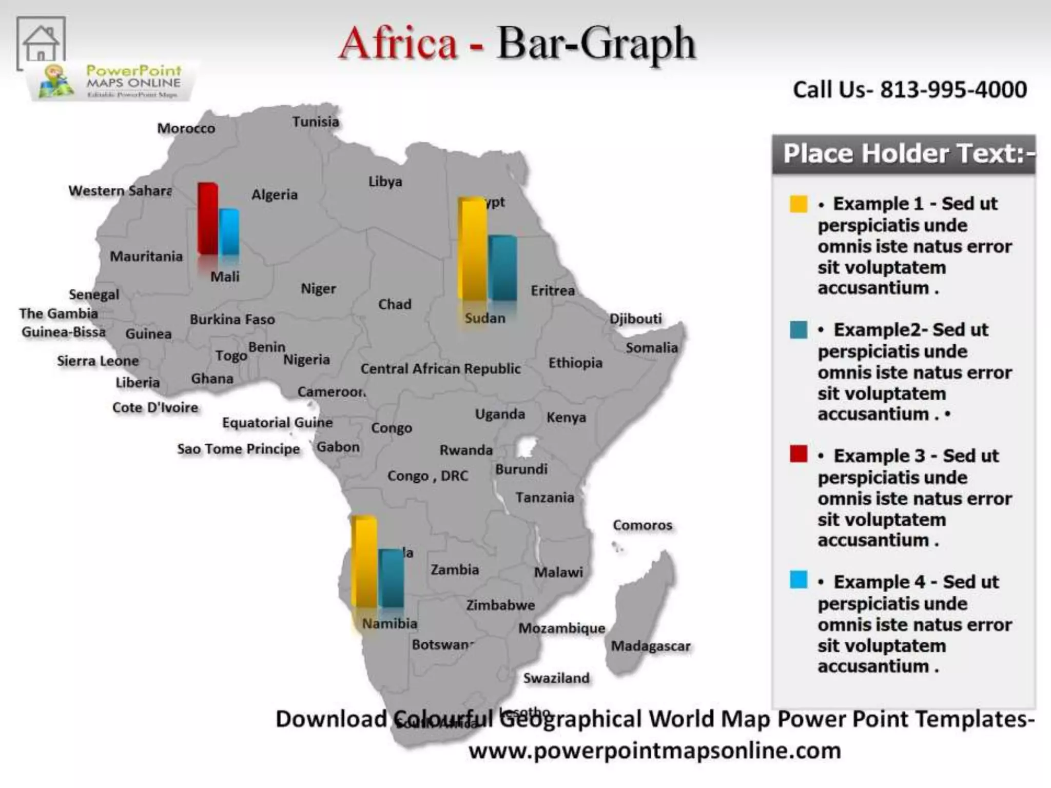Online Colorful Geographical World Map Powerpoint