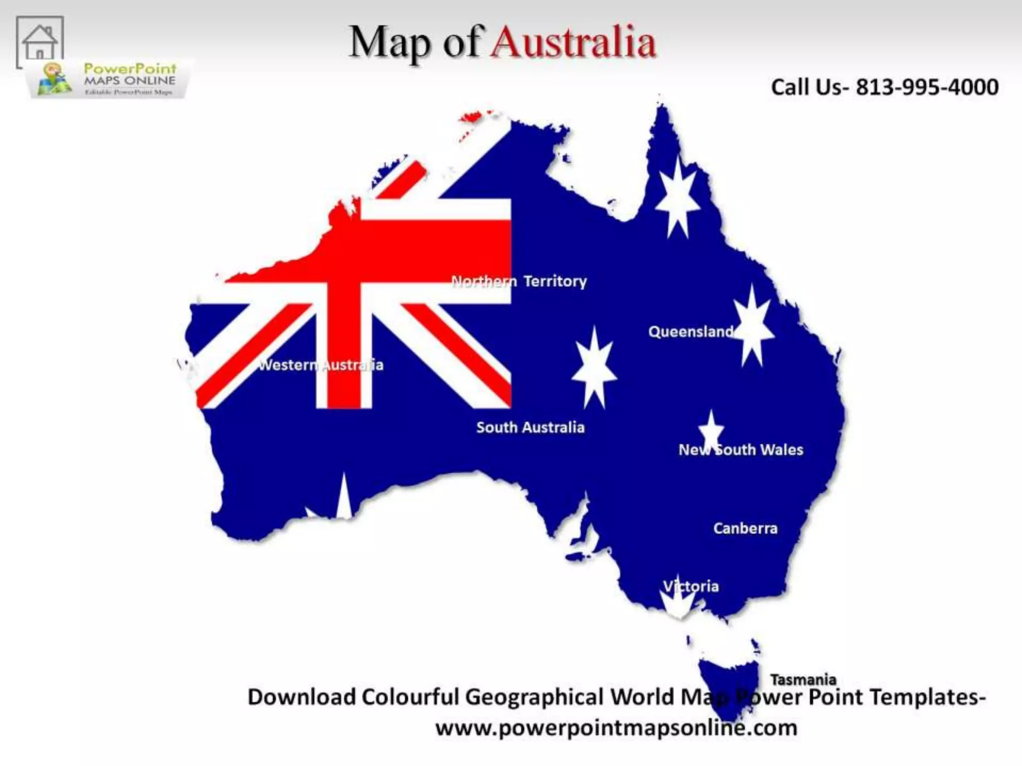 Online Colorful Geographical World Map Powerpoint
