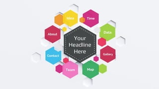 Colorful Hexagons - Presentation Template