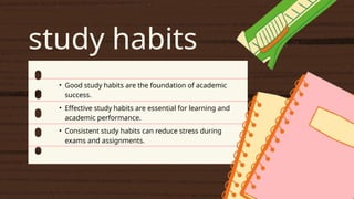 Consistent Study Routine Illustration Colorful Illustration Study Habits Presentation.pptx