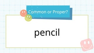 Colorful Illustrative Common or Proper Noun Questions Quiz in Colorful ...