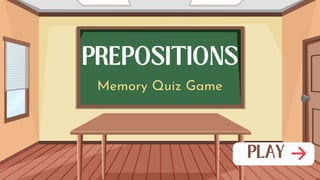 Memory Quiz Game
 