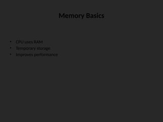 Comprehensive Overview of Computer Memory Structure and Technology ...