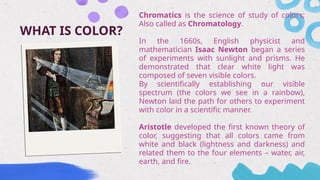 How we perceive colors/science behind colors | PPTX