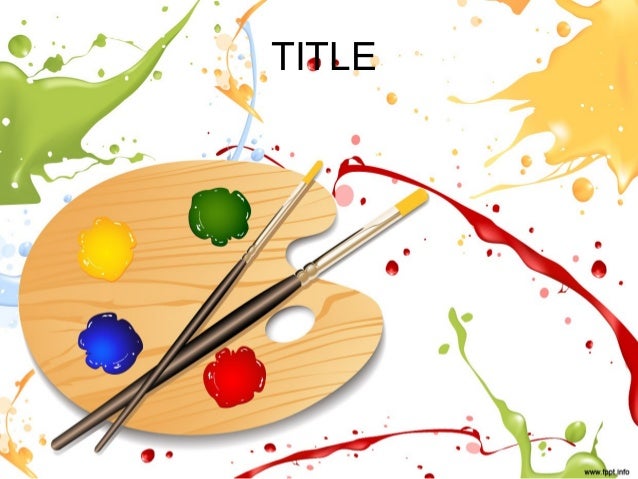 colorful paint powerpoint presentation template
