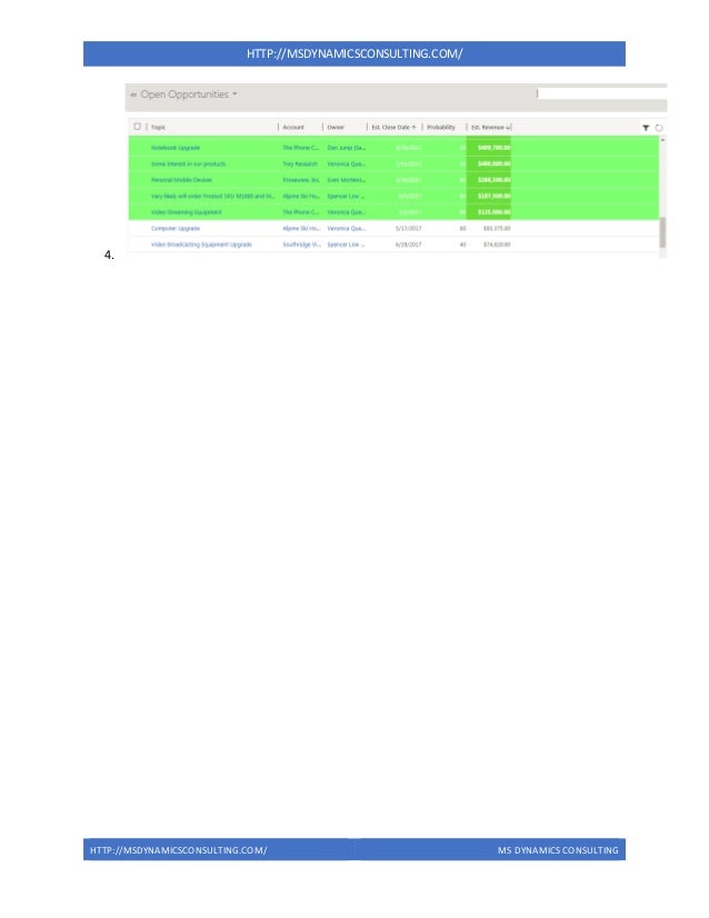 Color grid + Color Form user guide for Microsoft Dynamics 365
