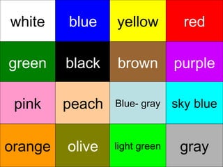 Color guessing game | PPT