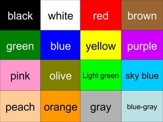 Color guessing game | PPT