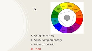 color harmony PRINCIPLES OF DESIGN.pptx1 | PPTX