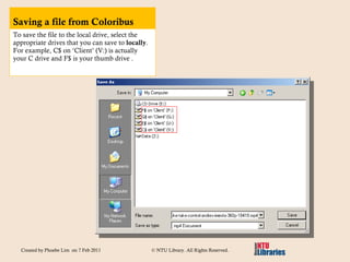 Coloribus user guide | PPT