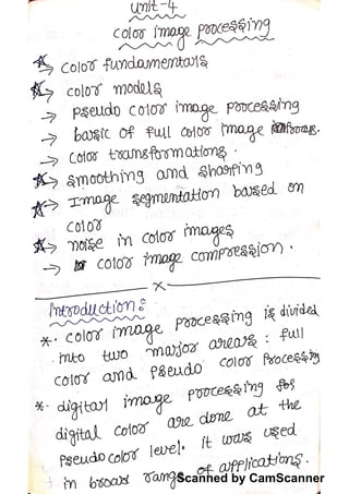Color image processing | PDF