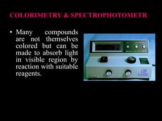 INTRODUCTION TO COLORIMETRY and its basics.ppt