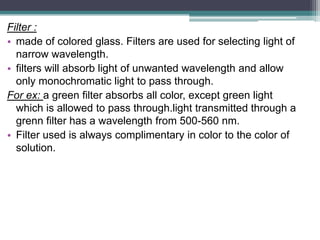 Absorption Filter colorimetry1-140330134700-phpapp01.ppt