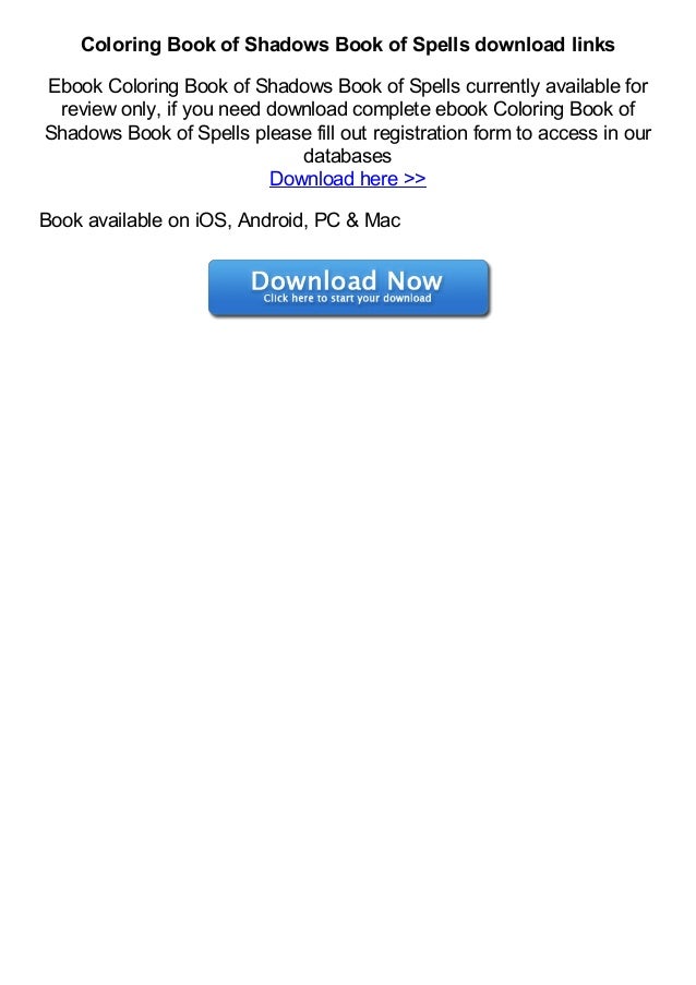 Download Coloring Book Of Shadows Book Of Spells By Amy Cesari Pdf
