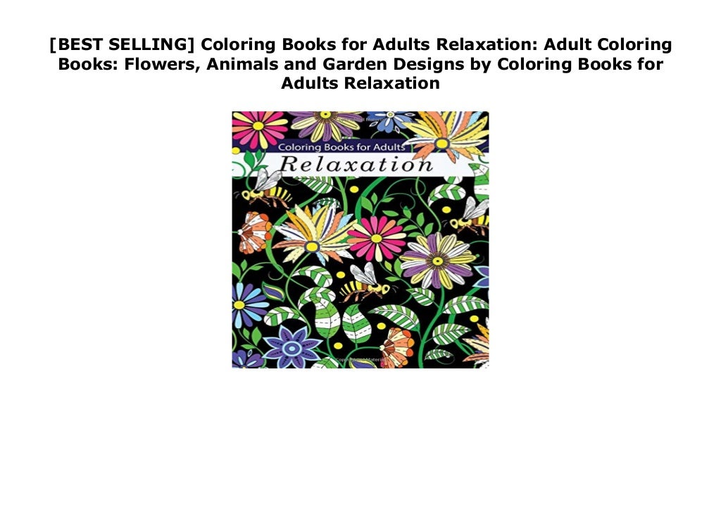 [BEST SELLING] Coloring Books for Adults Relaxation: Adult Coloring