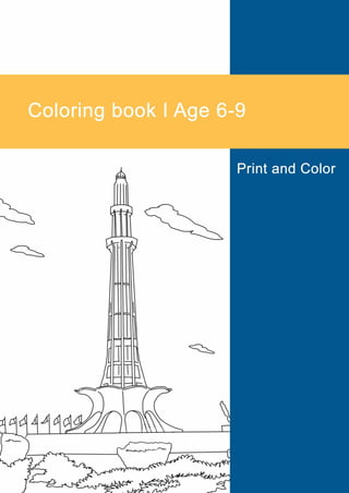 Knowledge about Pakistan Colouring book for kids