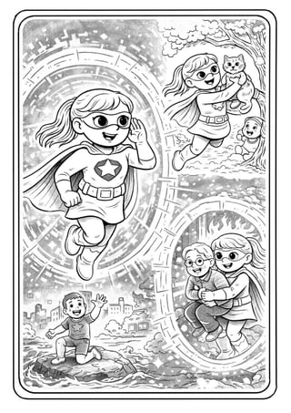 Superhero Coloring Book for Kids – 50 Pages of Fun, Dynamic Superheroes ...