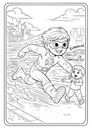 Superhero Coloring Book for Kids – 50 Pages of Fun, Dynamic Superheroes ...
