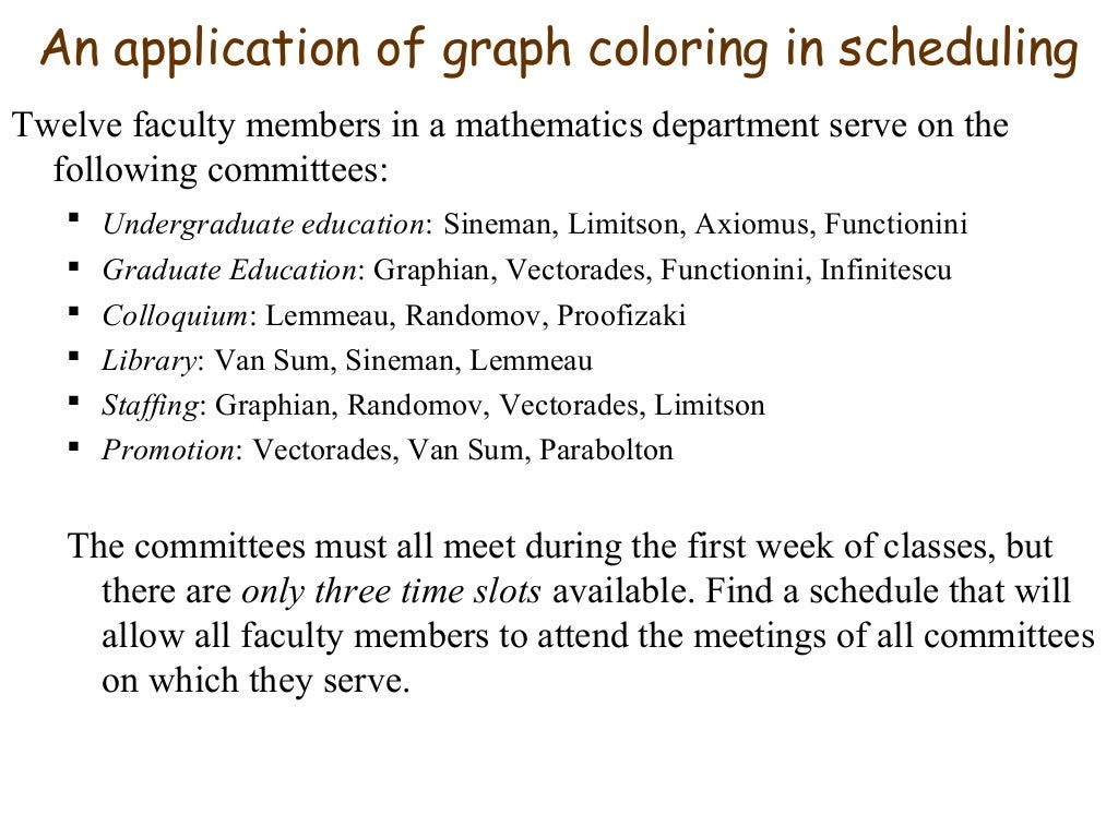 Coloring graphs