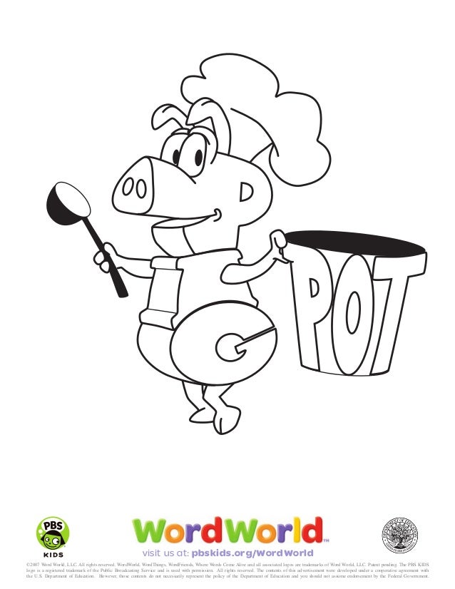 ️Word World Coloring Pages Free Download| Goodimg.co
