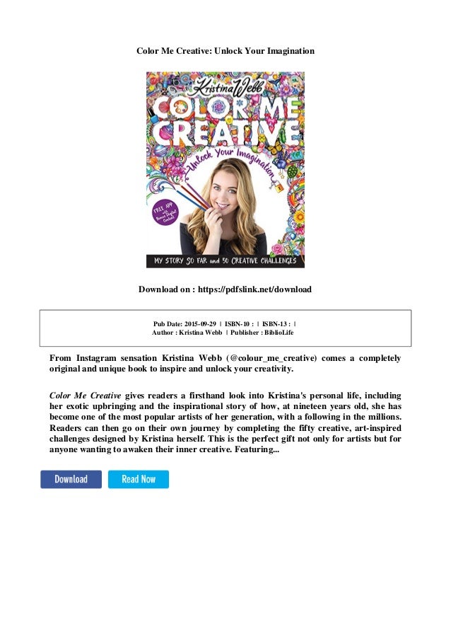 Color Me Creative Unlock Your Imagination