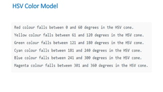 HSV Color Model
 