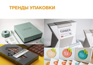 ТРЕНДЫ УПАКОВКИ
 