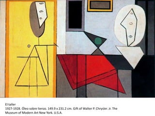 Músicos con máscarasD1921. Óleo sobre lienzo. 200,7 x 222,9 cm. Fondos de la Colección de Mrs. Simon Guggenheim. Museo de Arte Moderno. New York. USA.PABLO PICASSO