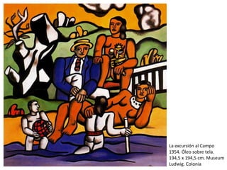 Los Placeres del Ocio 1948-49. Óleo sobre tela. 154 x 185 cm. MuséeNationald'ArtModerne, Centre Georges Pompidou. París. Francia